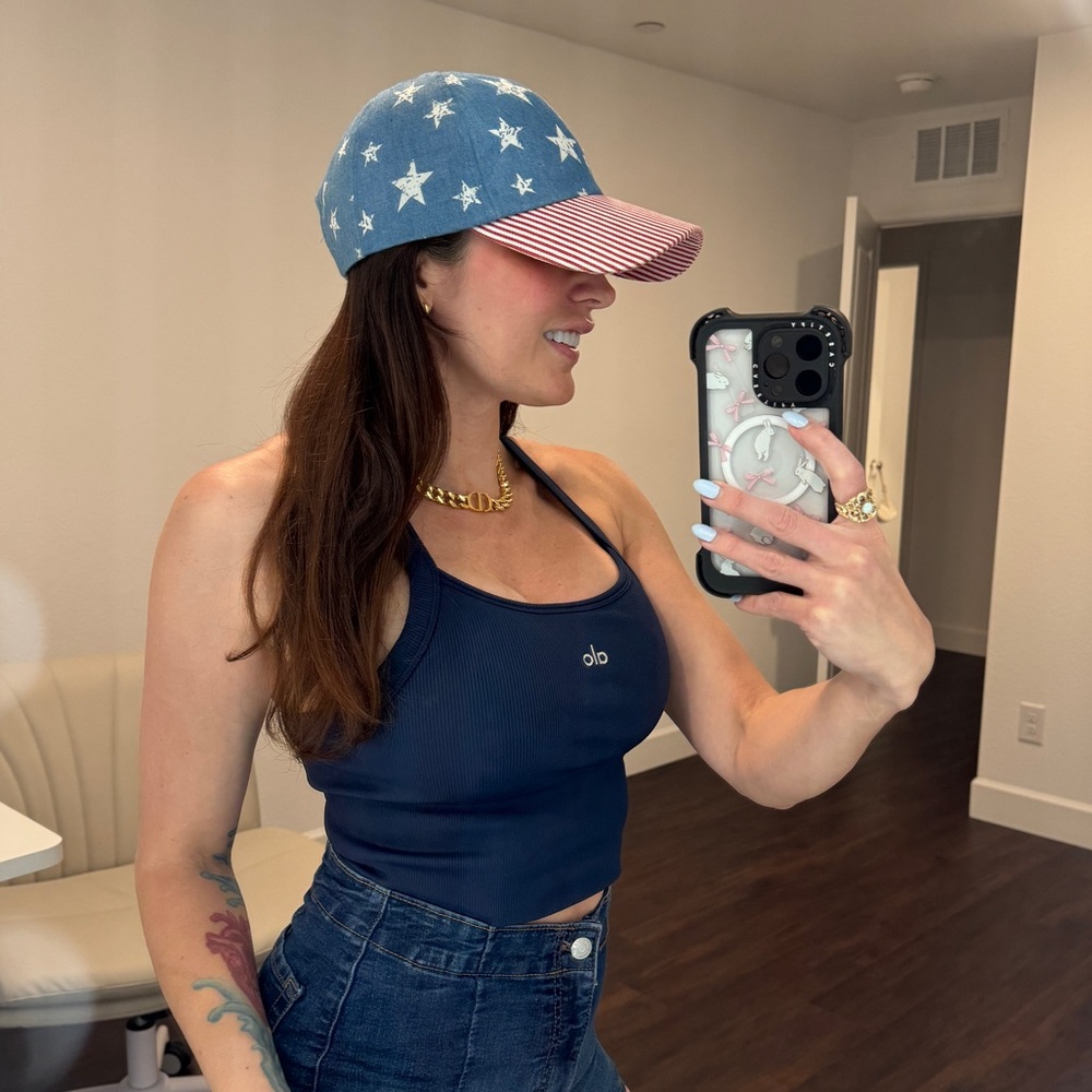 Patriotic American flag baseball cap